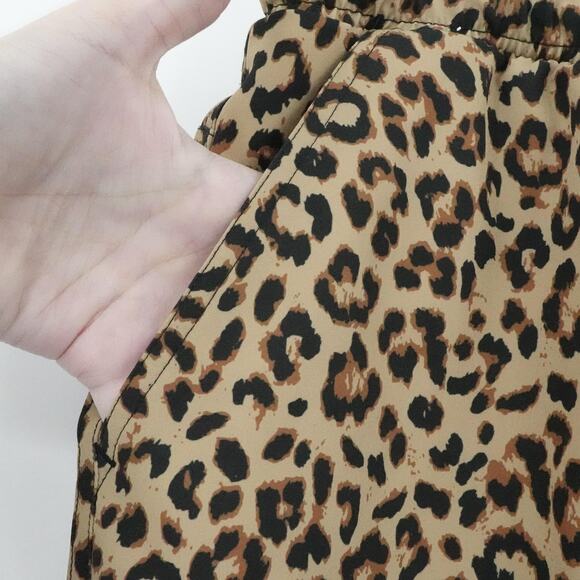 BN3TH Shorts Mens Medium Leopard Print Drawstring Lined Pockets Athletic Casual - Picture 13 of 14